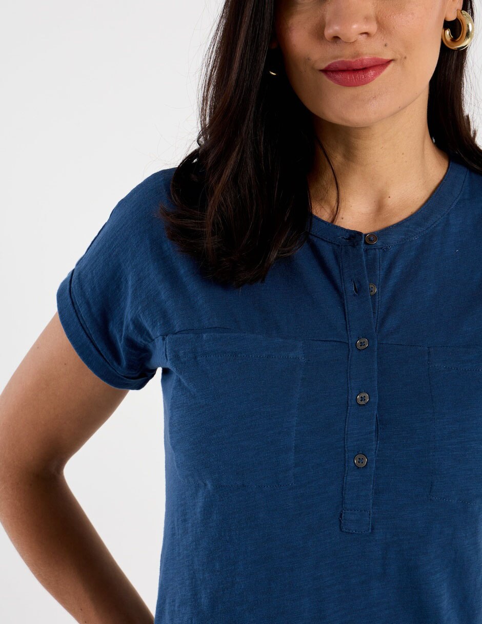 Playera manga corta cuello redondo mujer 4