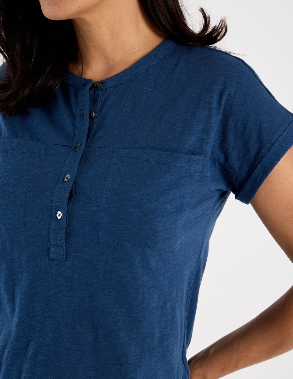 Playera manga corta cuello redondo mujer 5