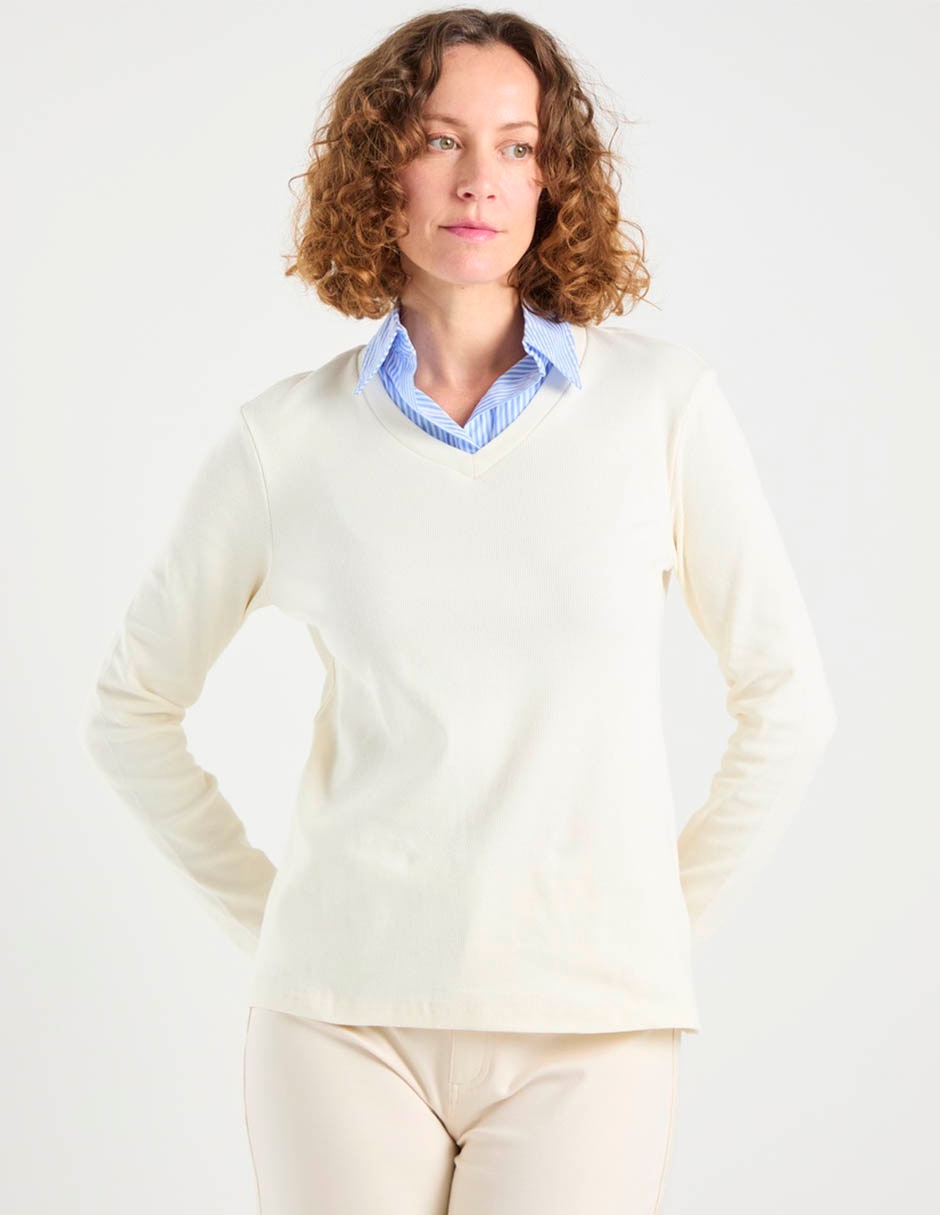 Playera manga larga para mujer 1