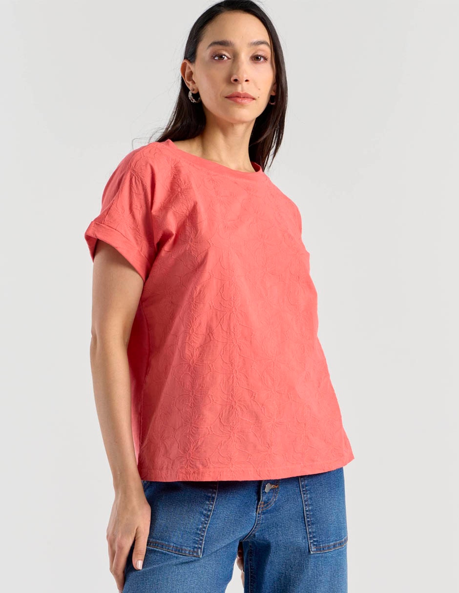 Playera manga corta Weekend cuello redondo para mujer