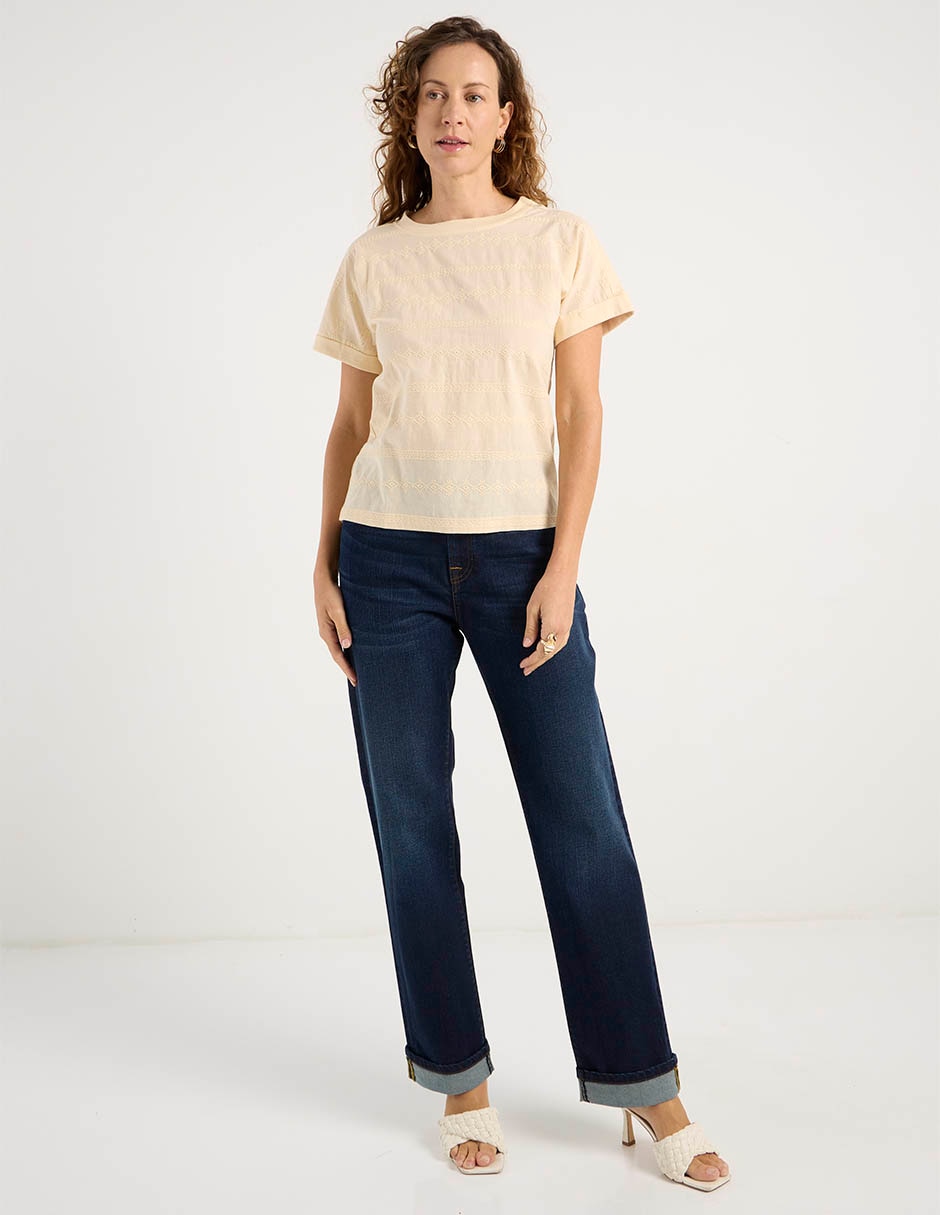 Playera manga corta Weekend cuello redondo para mujer