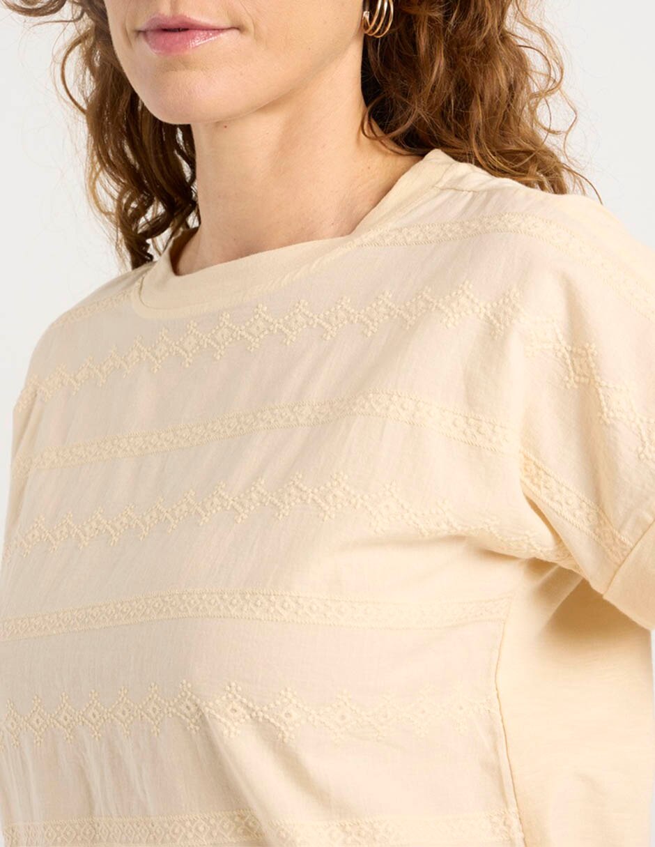 Playera manga corta Weekend cuello redondo para mujer