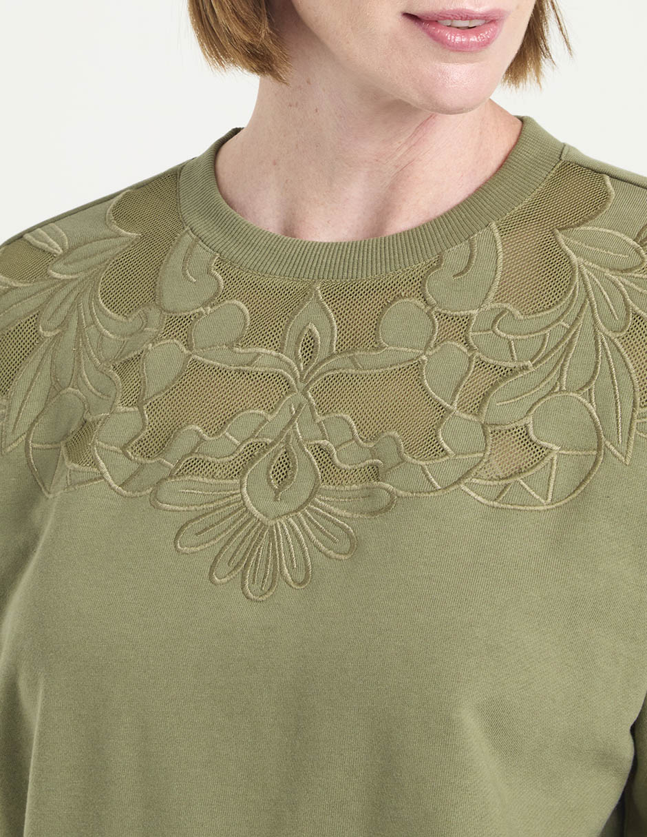 Sudadera con corte laser para mujer 4