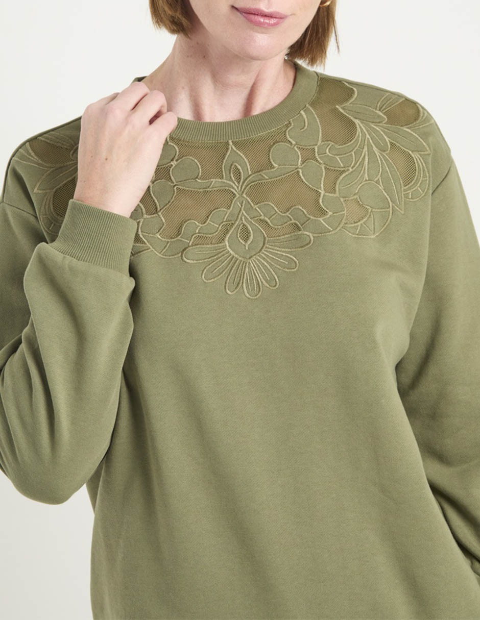 Sudadera con corte laser para mujer 5