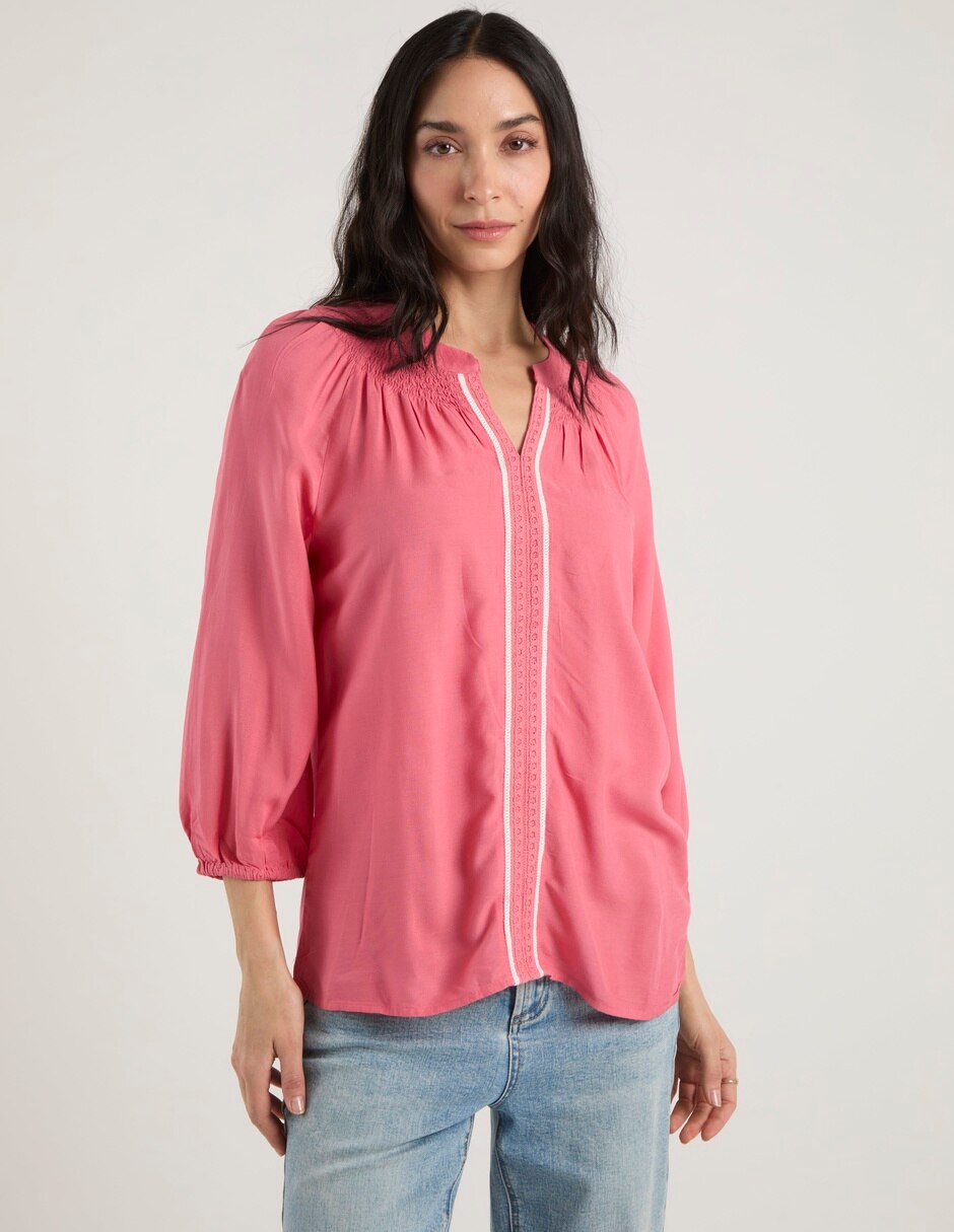 Blusa Petite Studio manga larga para mujer Blusa Petite Studio manga larga para mujer