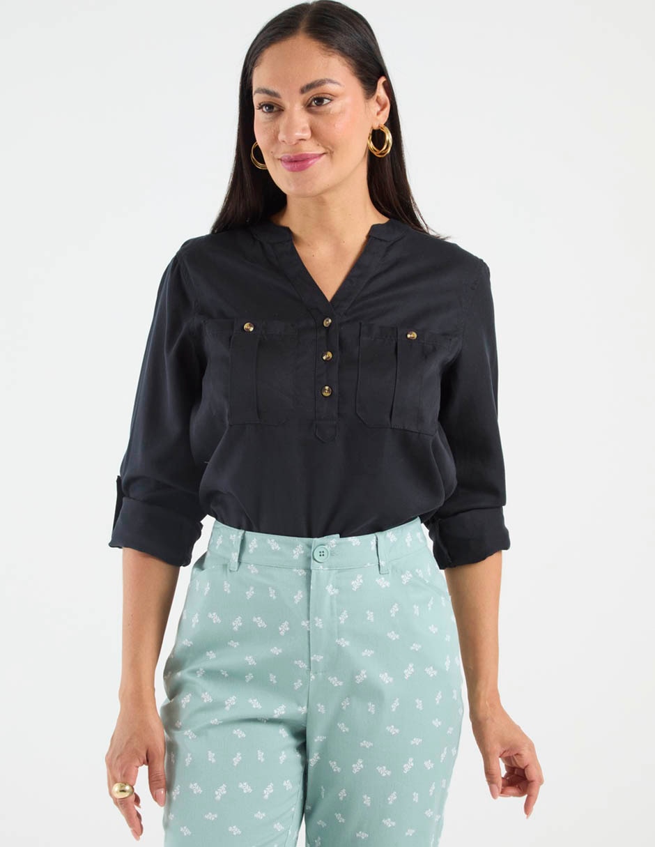 Blusa Weekend manga larga para mujer