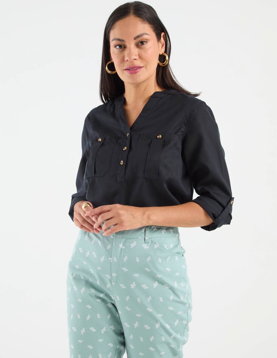 Blusa Weekend manga larga para mujer