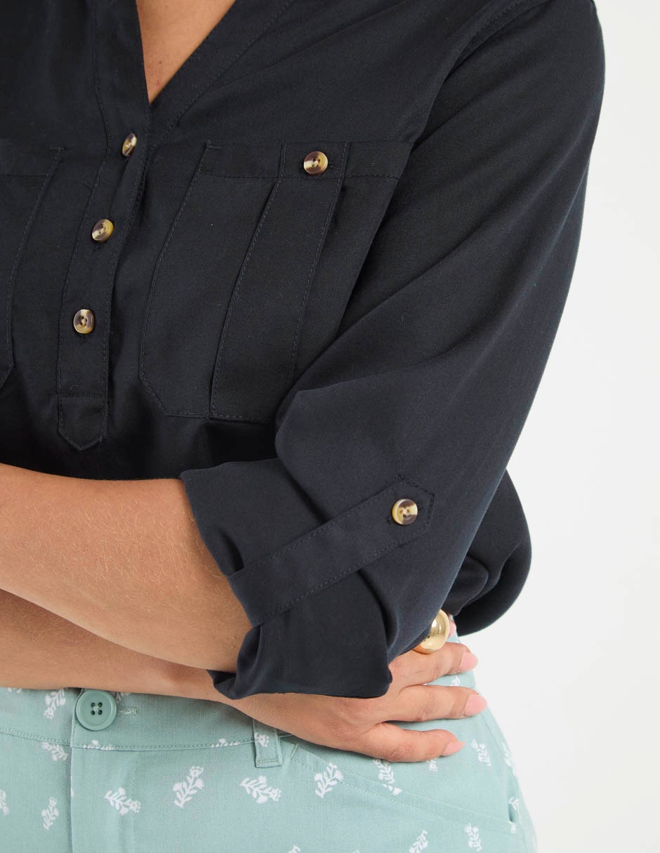 Blusa Weekend manga larga para mujer