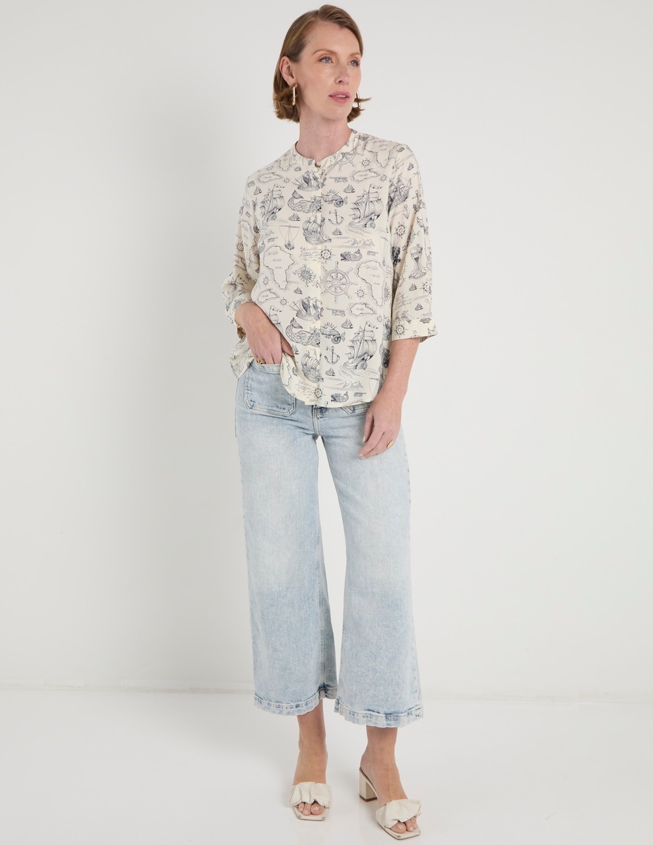 Blusa manga 3/4 para mujer 8