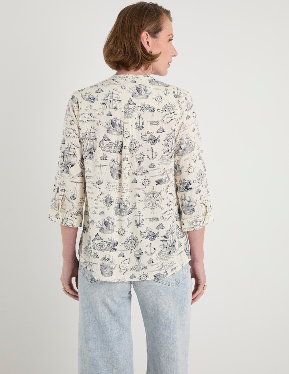 Blusa manga 3/4 para mujer 11