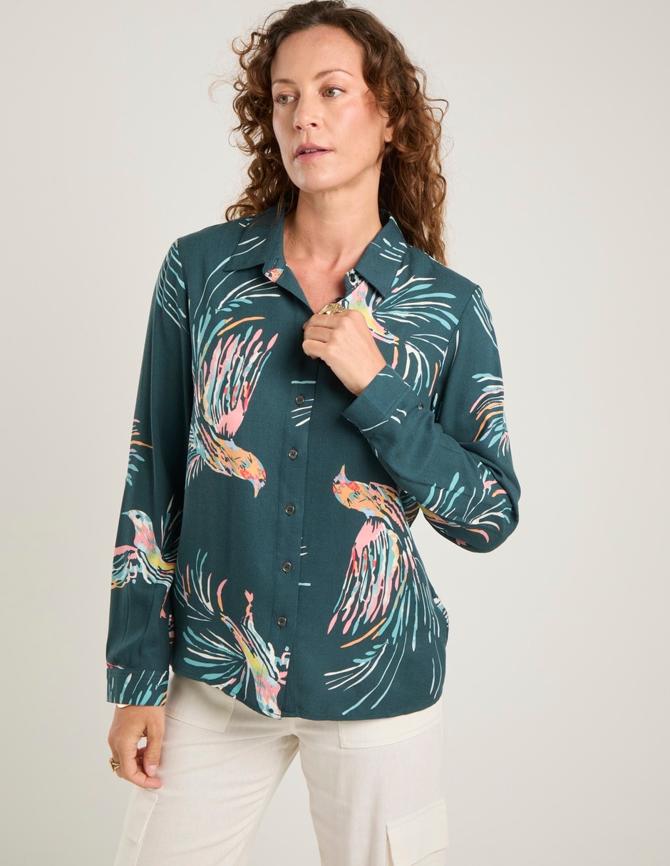 Blusa manga larga para mujer 7