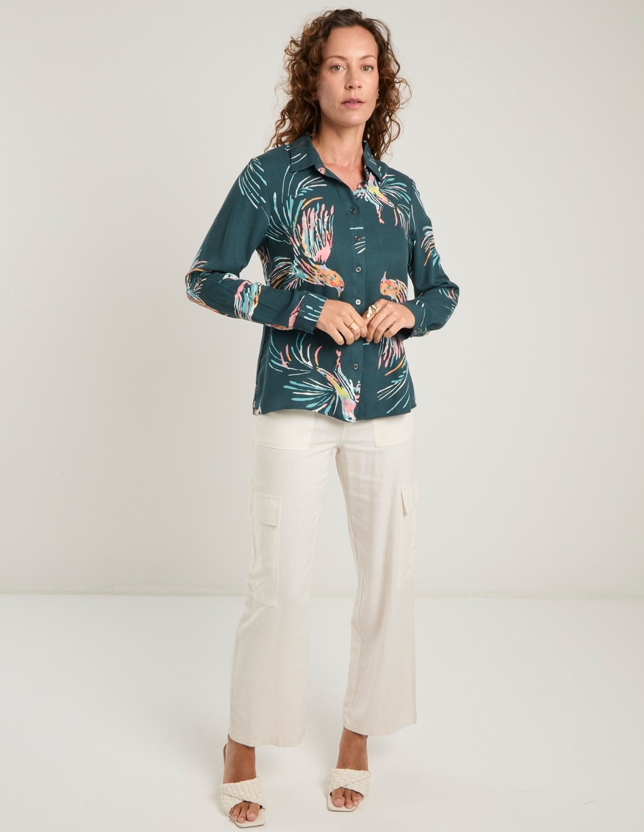 Blusa manga larga para mujer 8