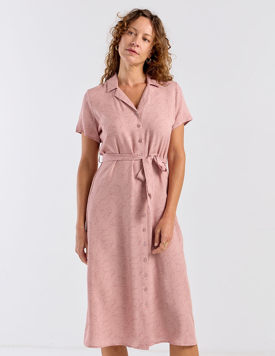 Vestido midi casual para mujer Vestido midi casual para mujer