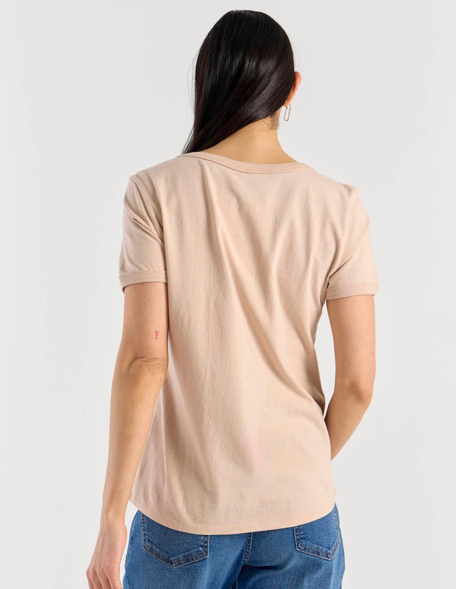 Playera manga corta Disney Dtr Chip Y Dale cuello redondo para mujer