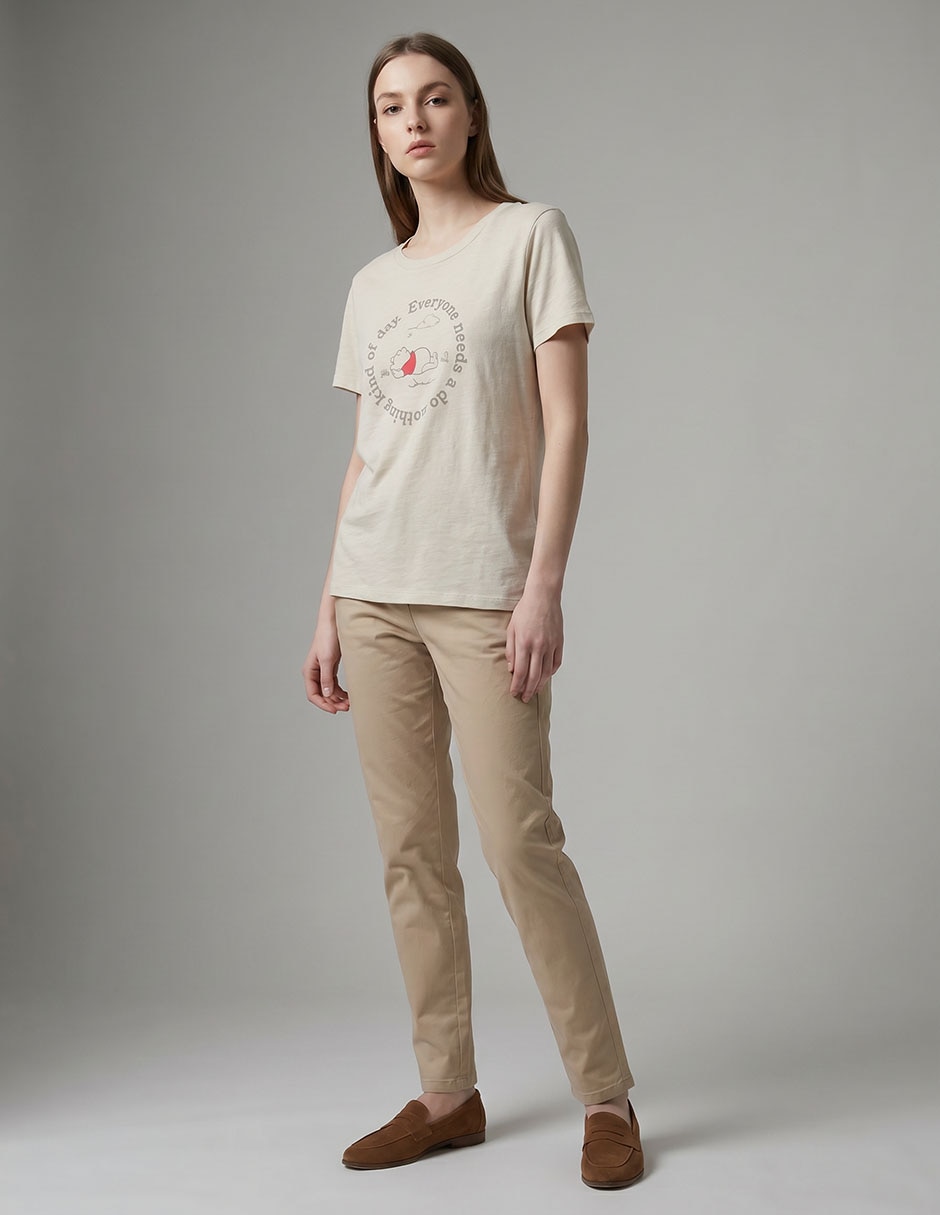 Playera manga corta Disney Dtr cuello redondo para mujer