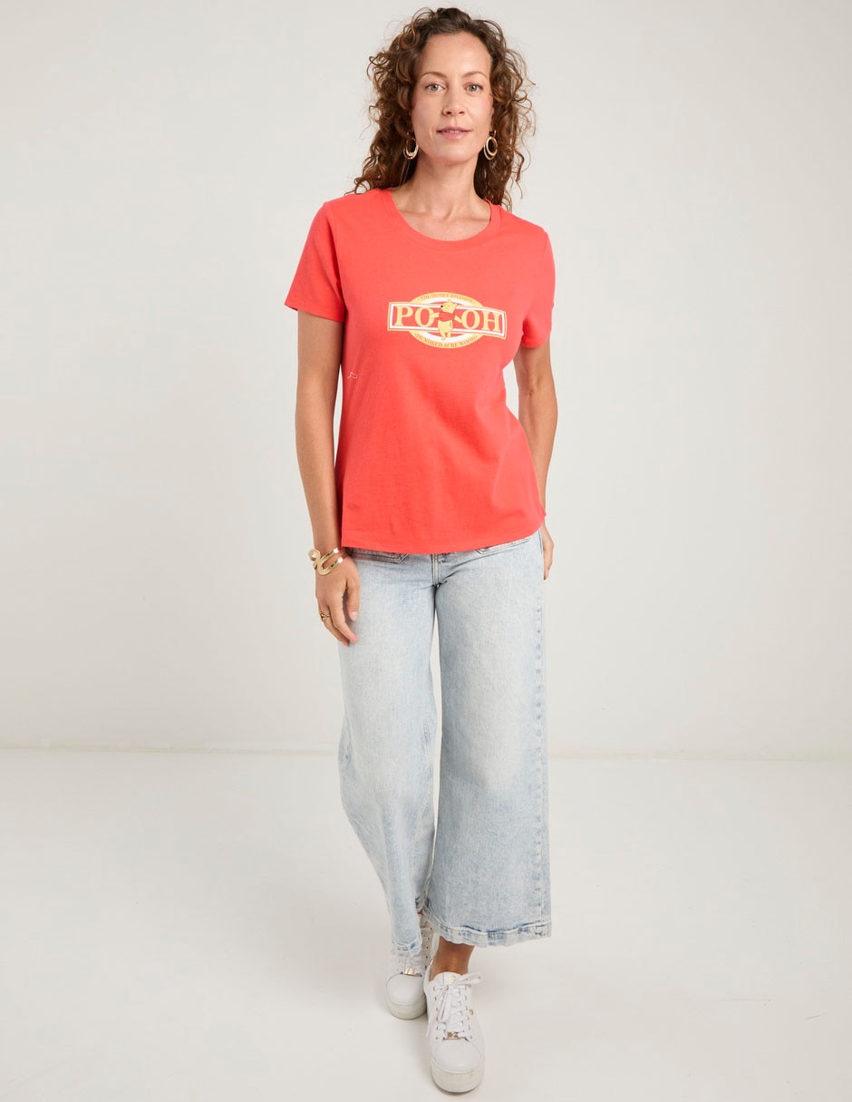 Playera manga corta Disney Dtr Winnie-The-Pooh cuello redondo para mujer