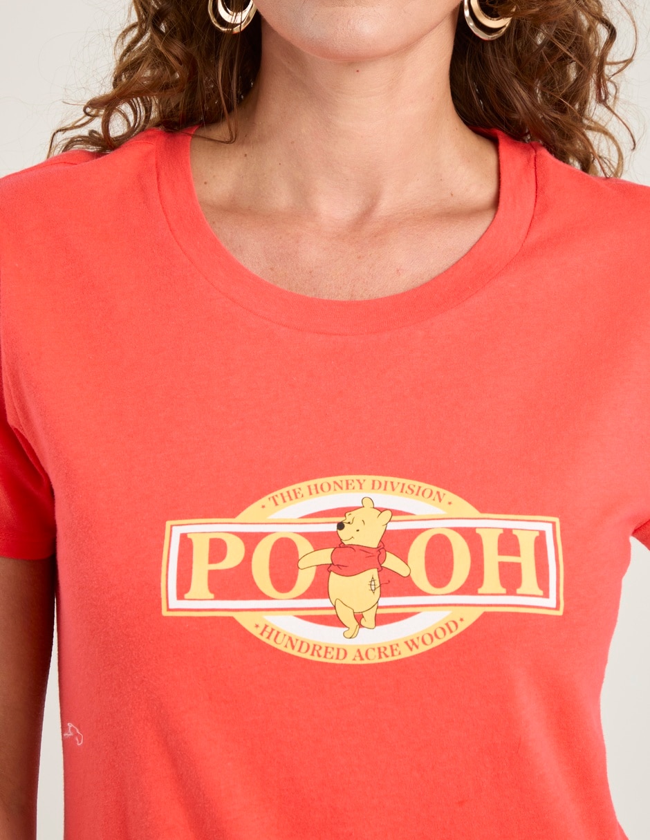 Playera manga corta Disney Dtr Winnie-The-Pooh cuello redondo para mujer