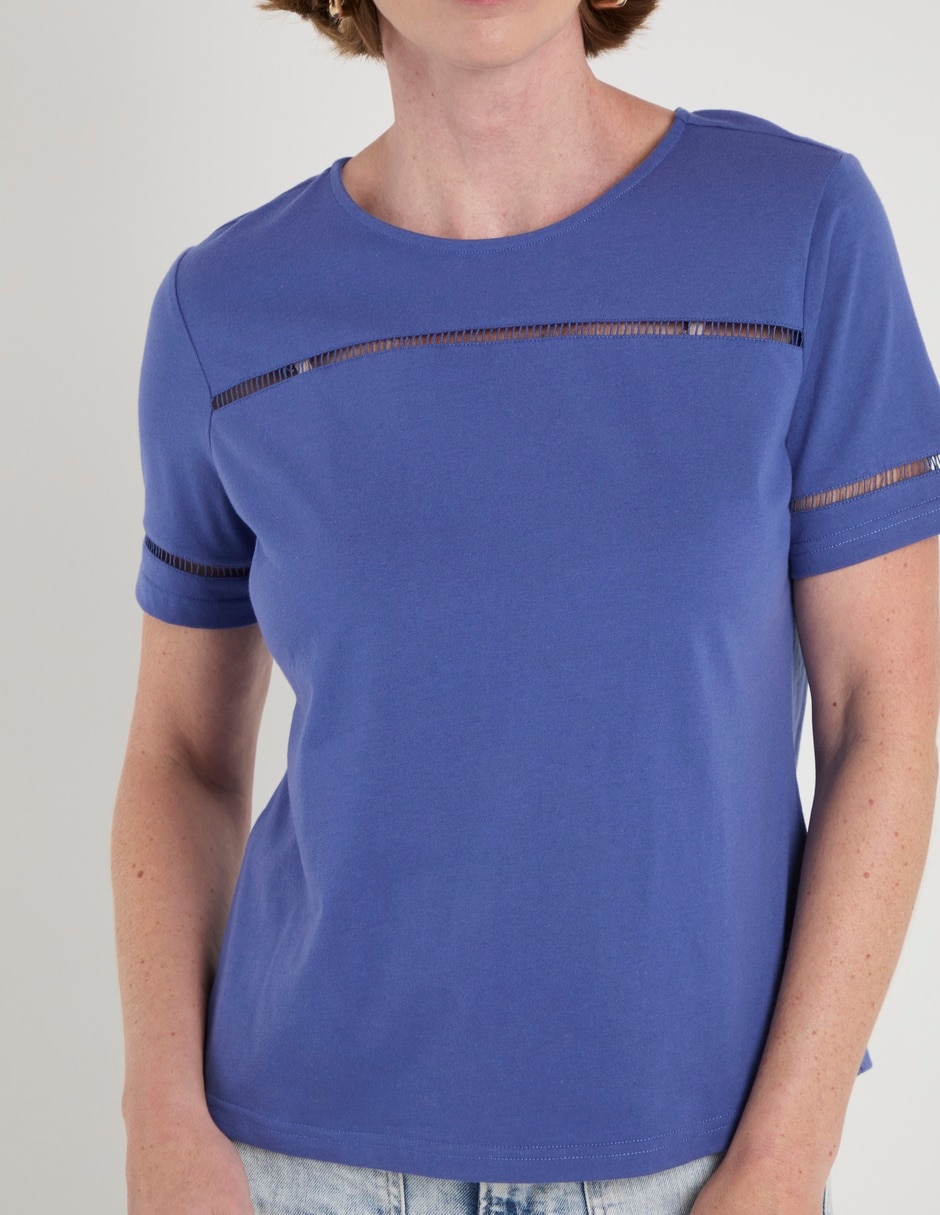 Playera manga corta Weekend cuello redondo para mujer