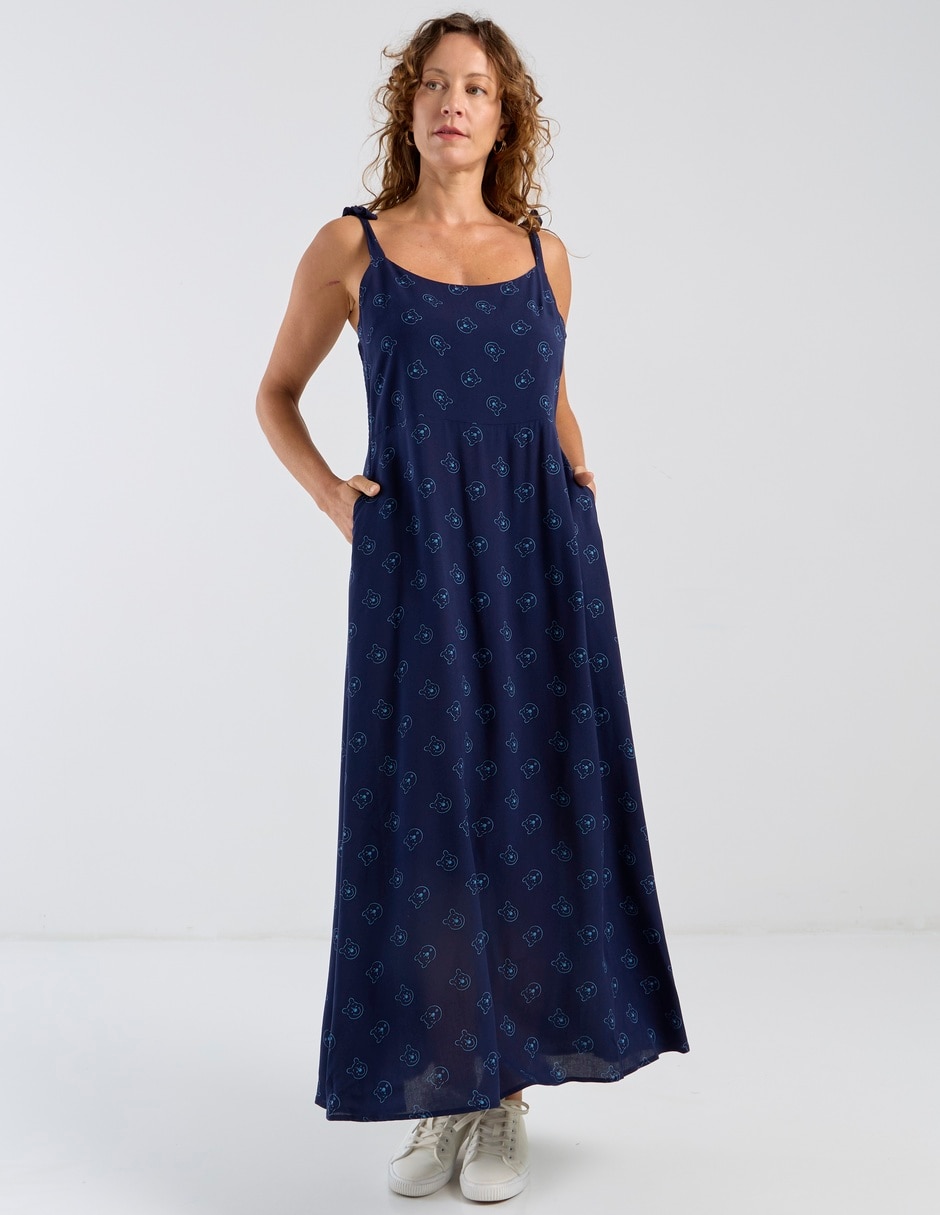 Vestido largo casual Disney Dtr para mujer