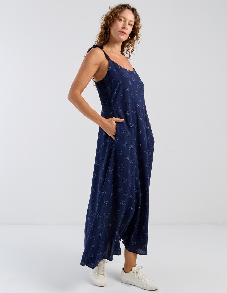 Vestido largo casual Disney Dtr para mujer