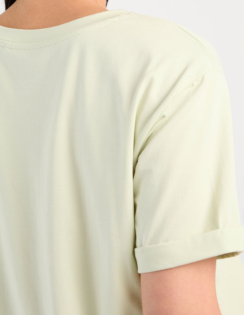 Playera manga corta cuello redondo para mujer 5