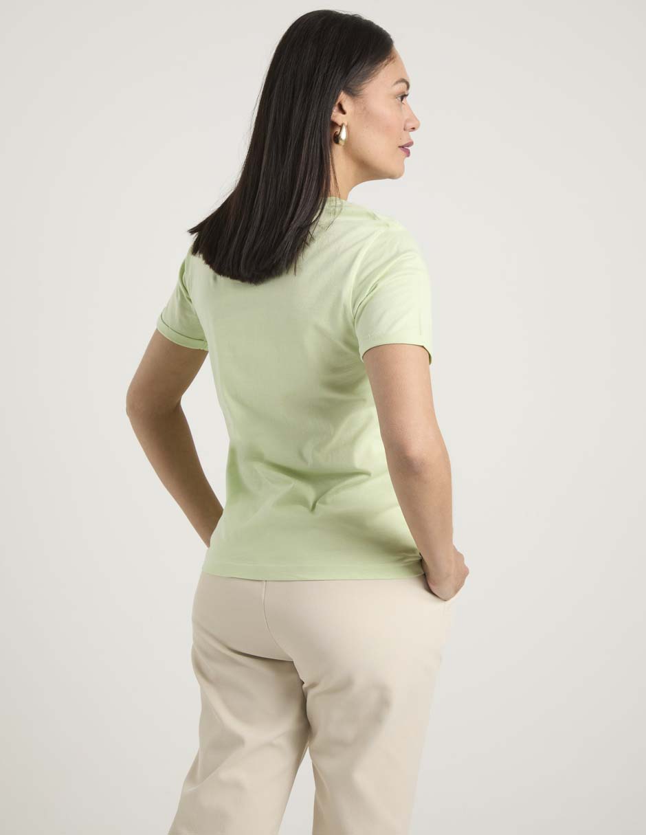 Playera manga corta Weekend cuello redondo para mujer