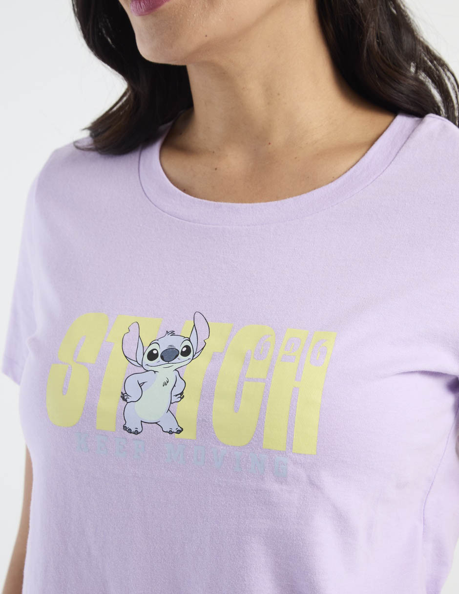 Playera manga corta Disney Dtr cuello redondo para mujer