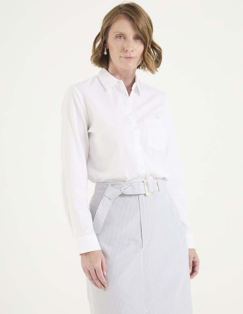 Blusa Weekend manga larga para mujer