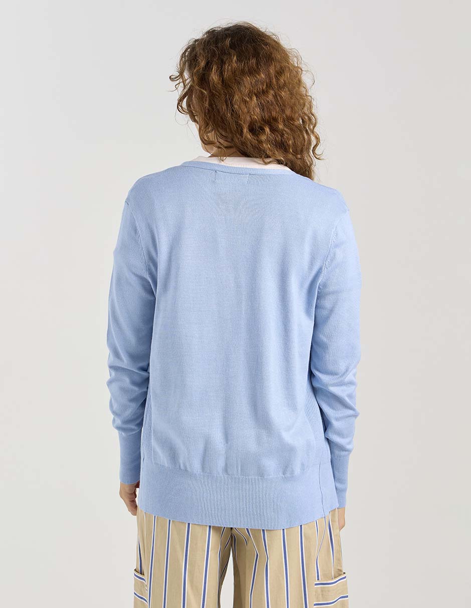 Suéter cuello V para mujer 5