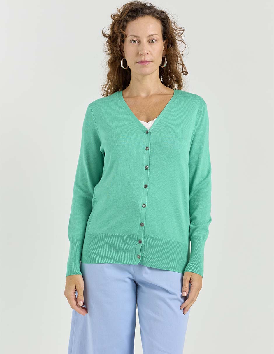 Suéter cuello V para mujer 5
