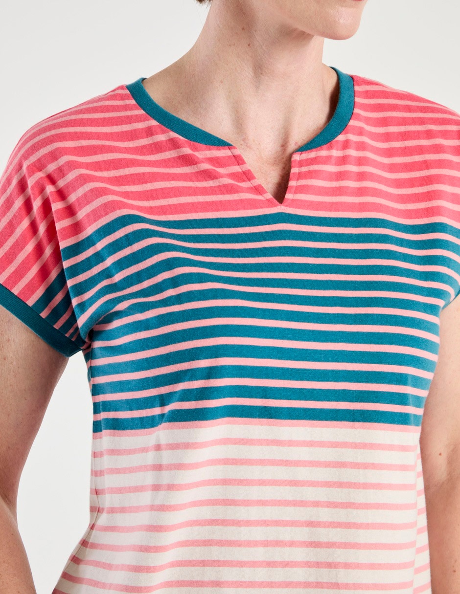 Playera manga corta cuello v mujer 2