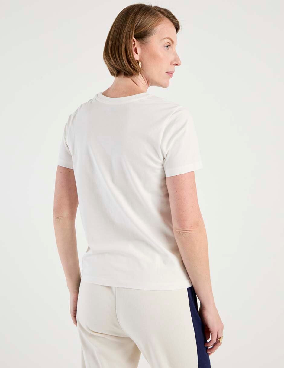 Playera manga corta cuello redondo para mujer 2