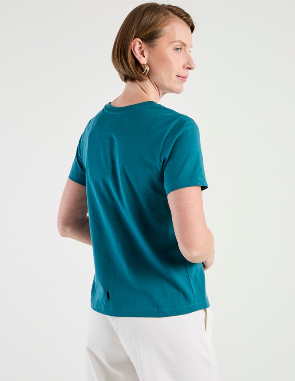 Playera manga corta Weekend cuello redondo para mujer