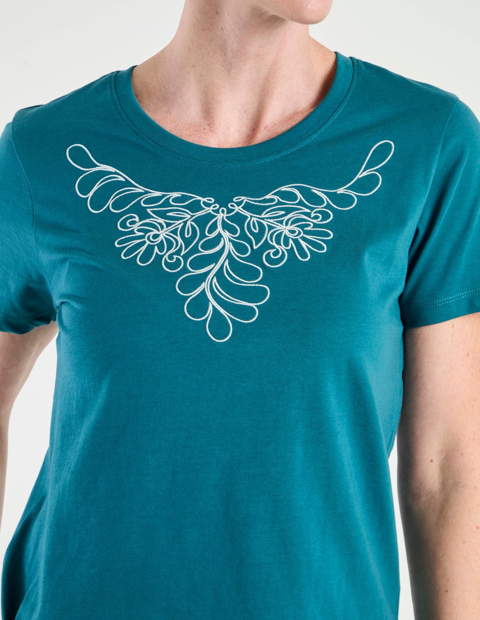 Playera manga corta Weekend cuello redondo para mujer