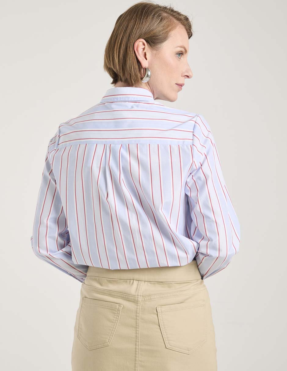 Blusa camisera manga larga para mujer 6