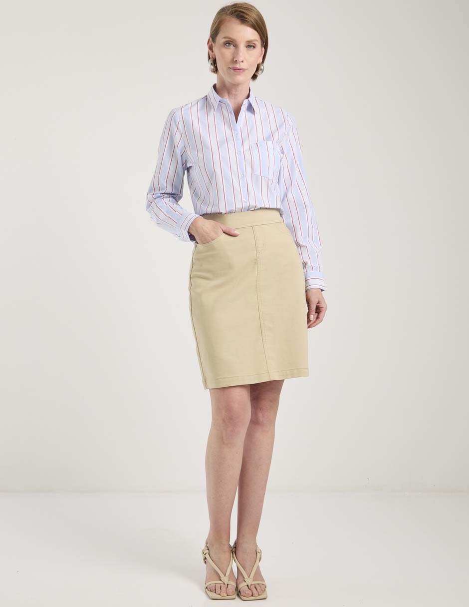 Blusa camisera manga larga para mujer 7