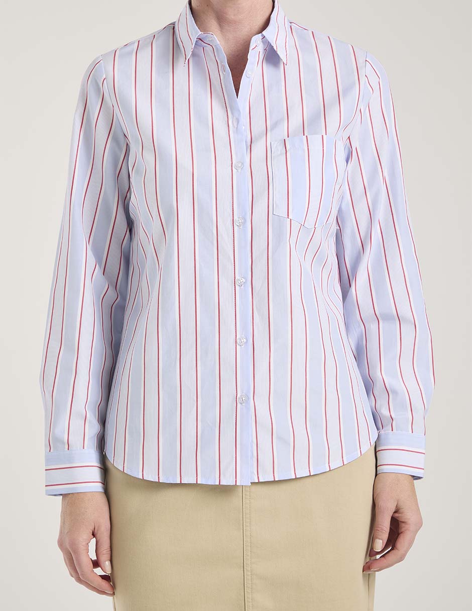 Blusa camisera manga larga para mujer 9