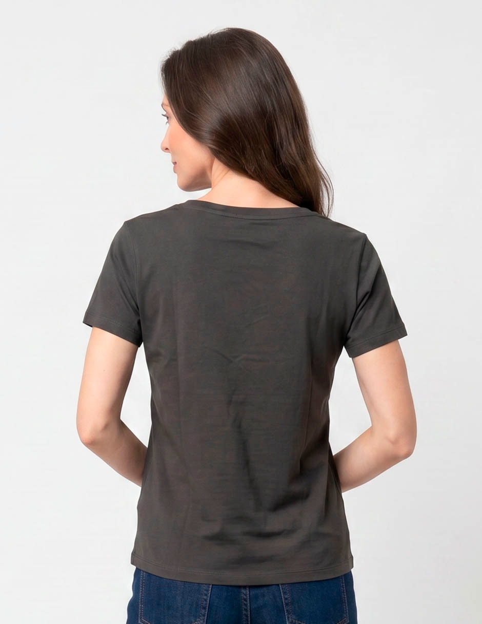 Playera manga corta pluto cuello redondo para mujer 2
