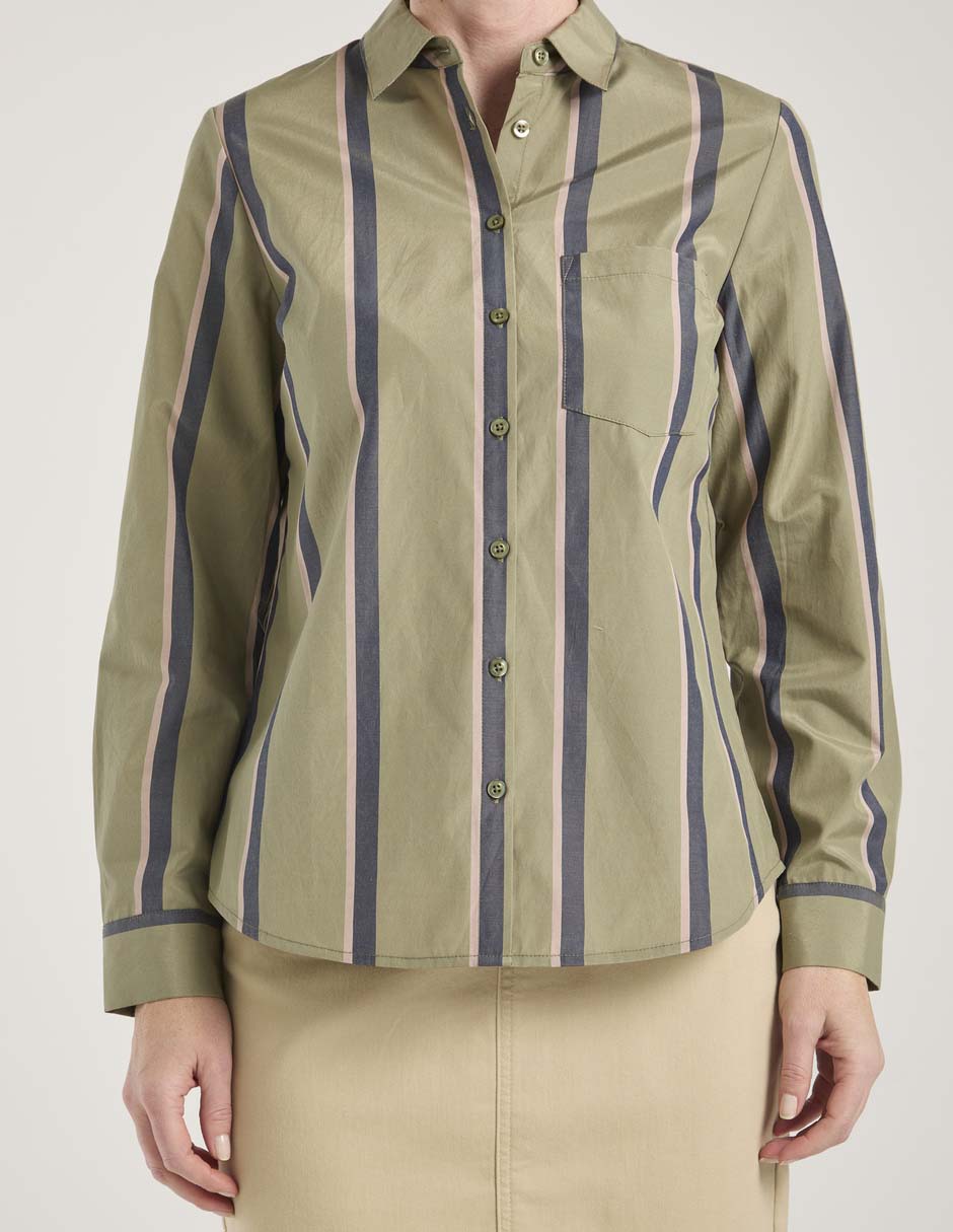Blusa camisera manga larga para mujer 9