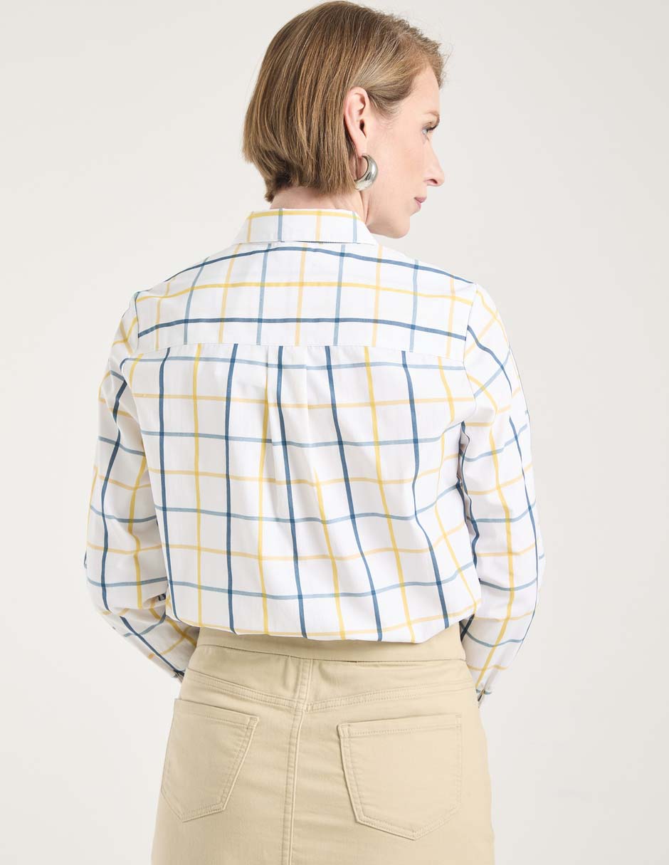 Blusa camisera manga larga para mujer 6