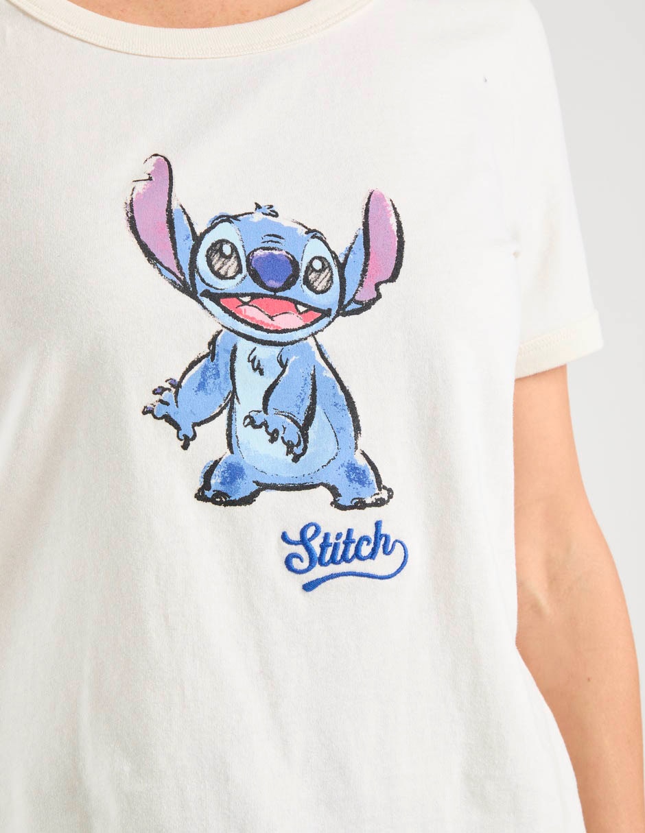 Playera manga corta cuello redondo para mujer 5