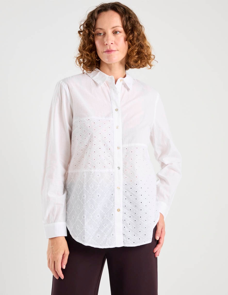 Blusa camisera manga larga para mujer Blusa camisera manga larga para mujer