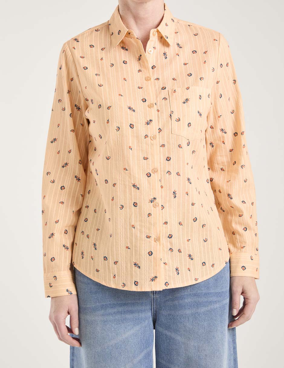 Blusa camisera manga larga para mujer 9