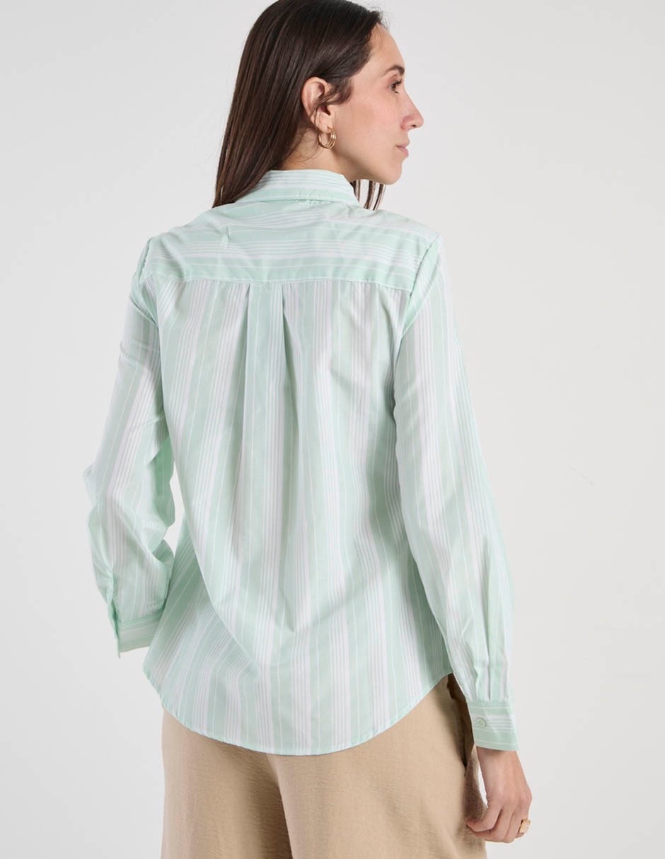 Blusa camisera Weekend manga larga para mujer