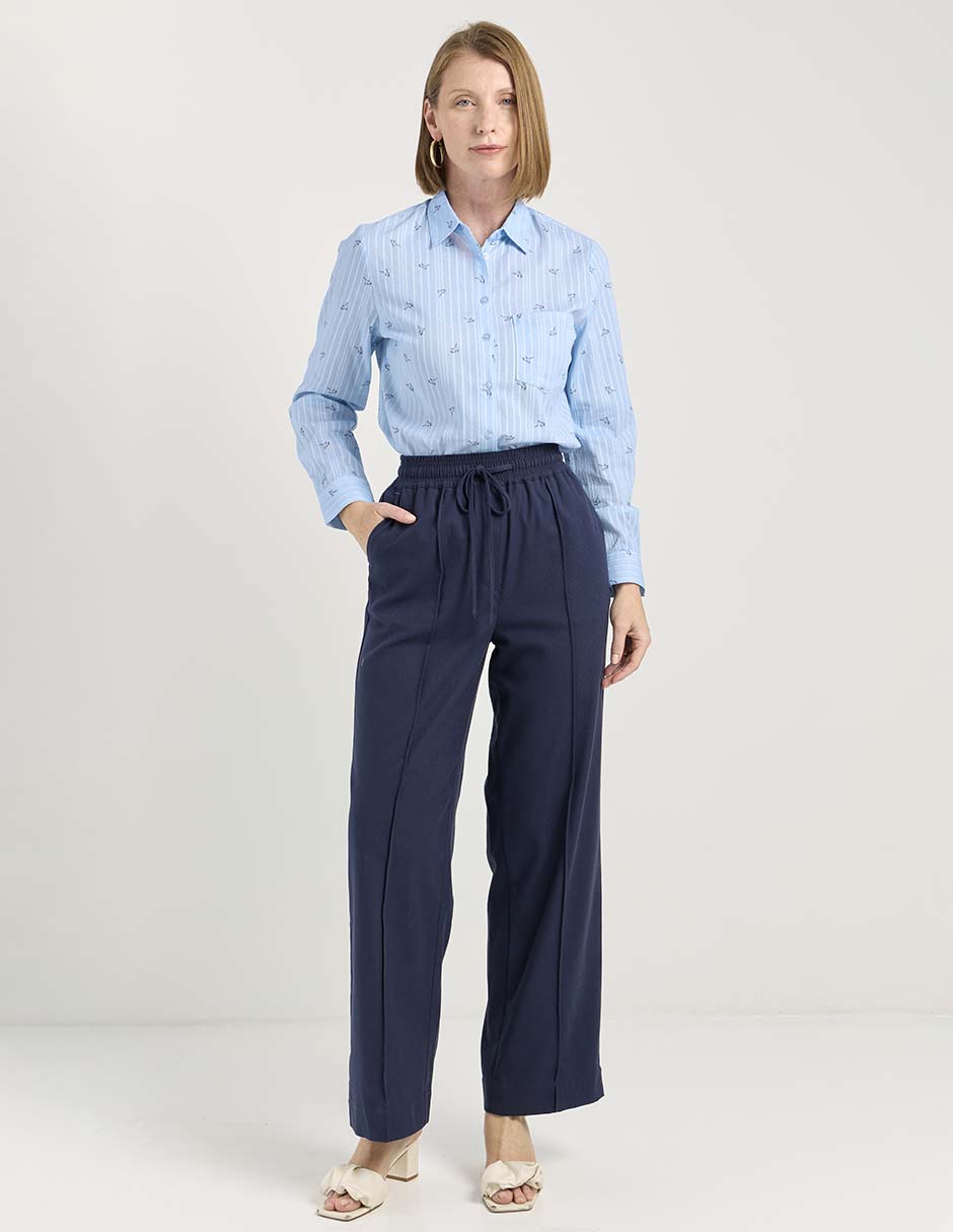 Blusa camisera manga larga para mujer 7