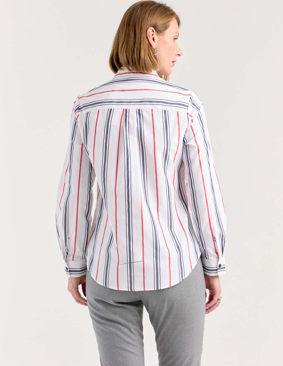 Blusa camisera Weekend manga larga para mujer