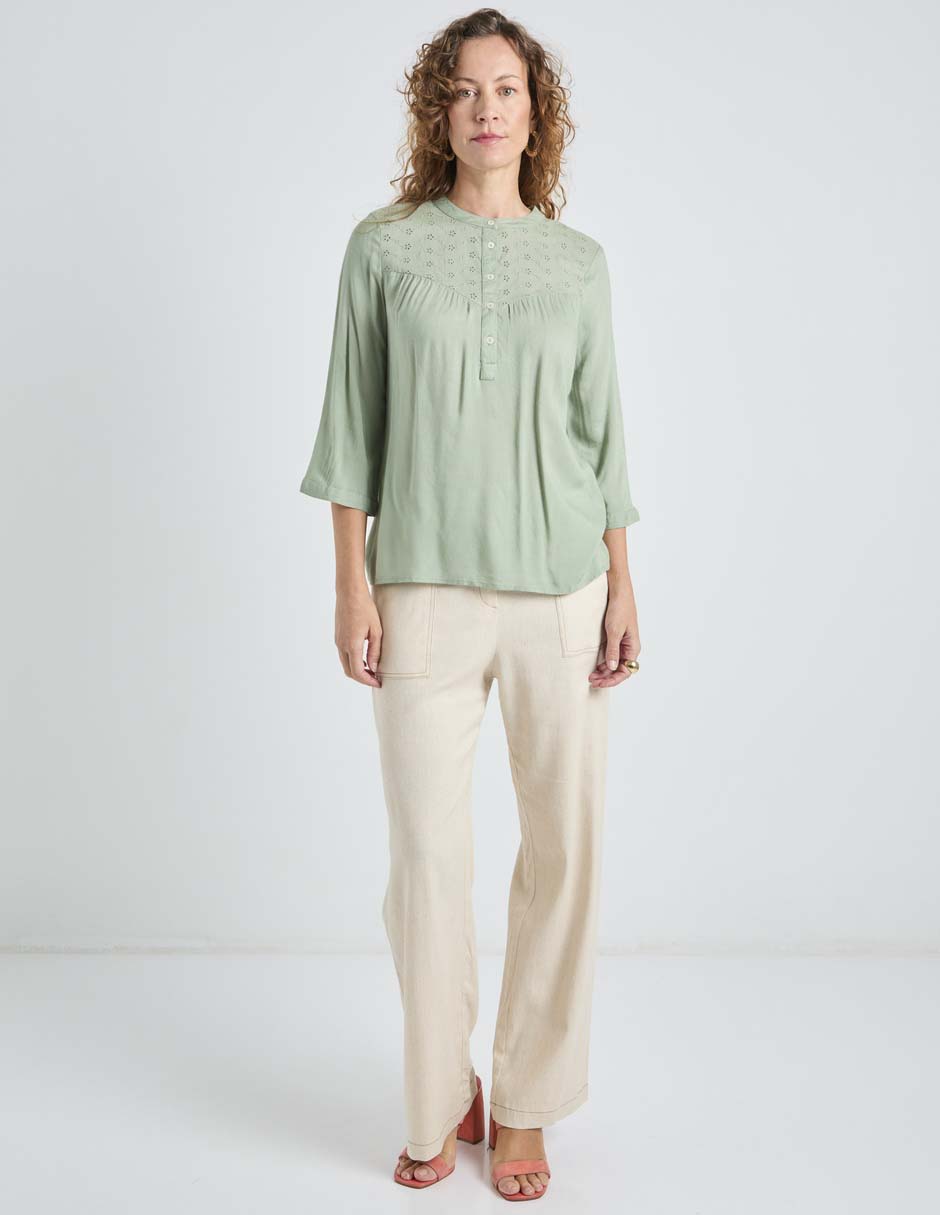 Blusa manga 3/4 para mujer 4