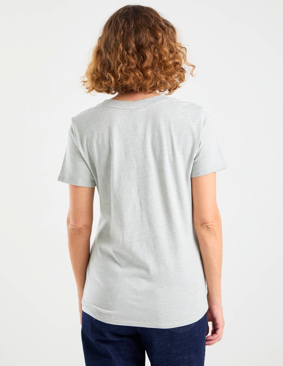 Playera manga corta cuello redondo para mujer 2