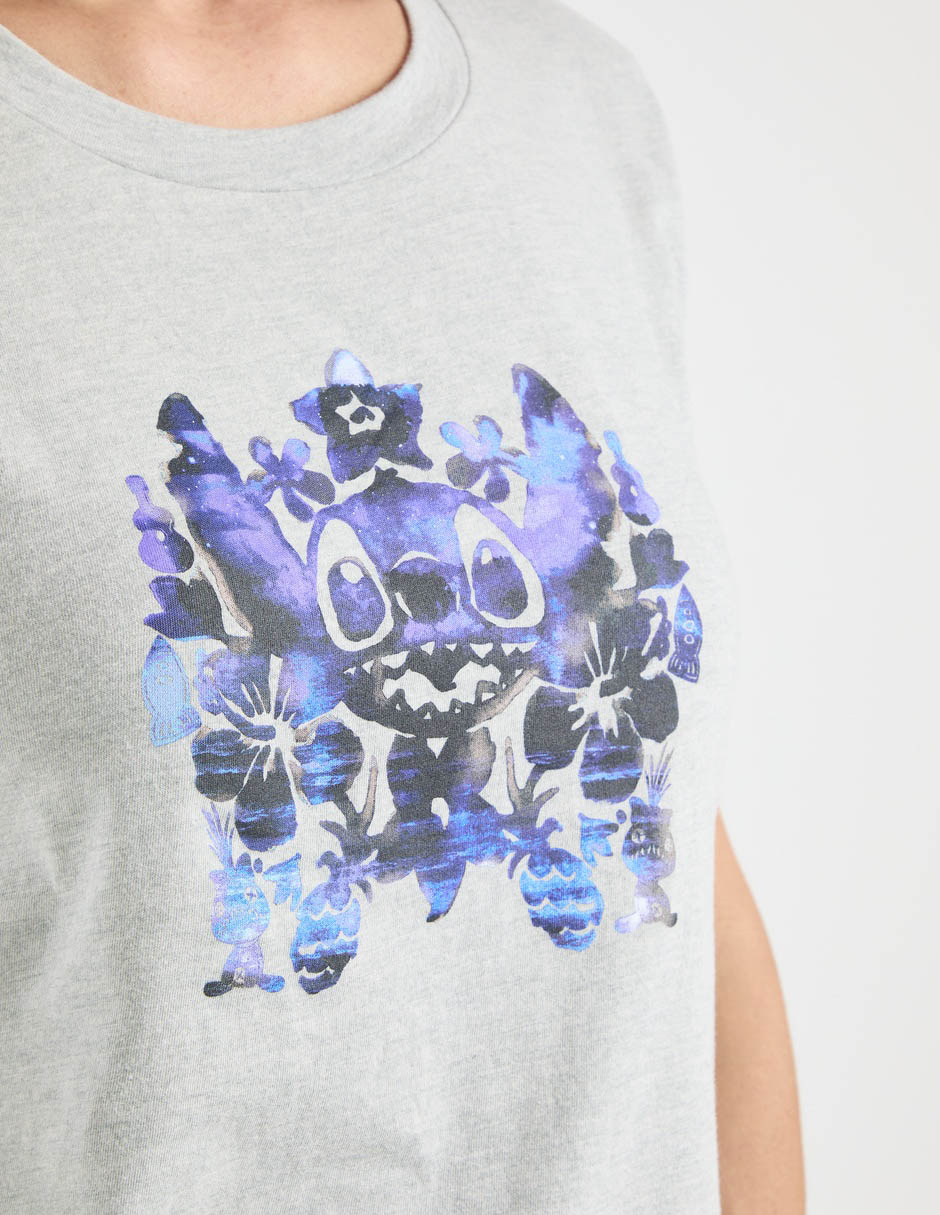 Playera manga corta cuello redondo para mujer 4