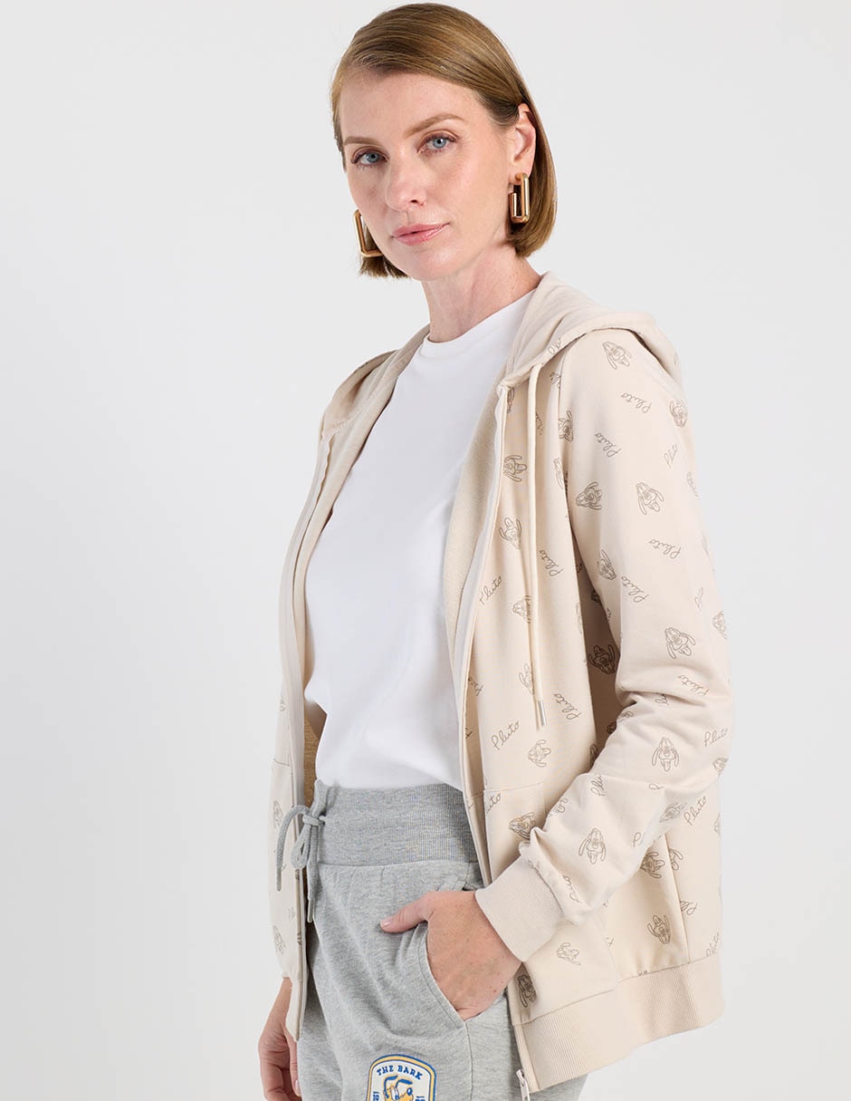 Sudadera con capucha y bolsa Pluto para mujer